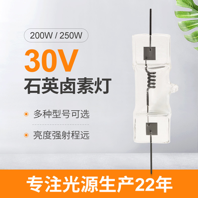 30V 200W小さいハロゲン表示視覚ランプ250Wの水晶ハロゲン球根