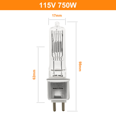 G9.5媒体の2ピンハロゲン球根750w 115v OSRAM EHGの取り替え