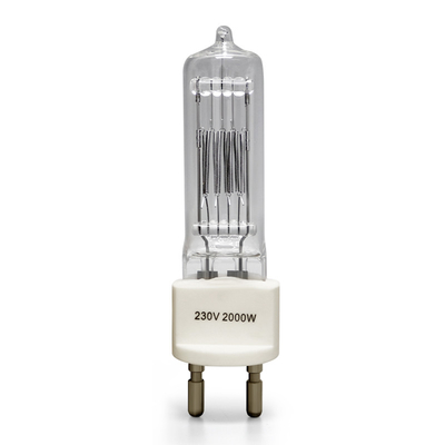 耐圧防爆230v 2000w G22の水晶ハロゲン球根の2ピンハロゲン ランプ