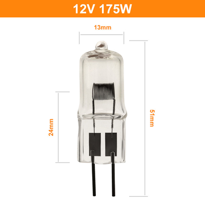50W 150W 200W 100wの水晶ハロゲン球根の取り替えの離着陸場ランプの流れは6.6Aを制御した