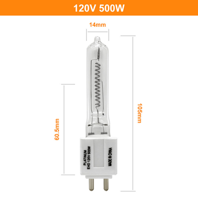 120V 500wの水晶ハロゲン球根の導かれた取り替え3000k中型のBipin G9.5の基盤