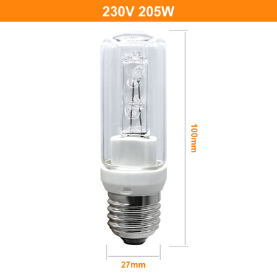 球根の物質的な水晶ハロゲン電球205wハロゲンE27 230V