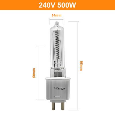 240V 500ワットの水晶ハロゲン球根の内腔の高いG9.5赤外線暖房の劇場TVのビデオ