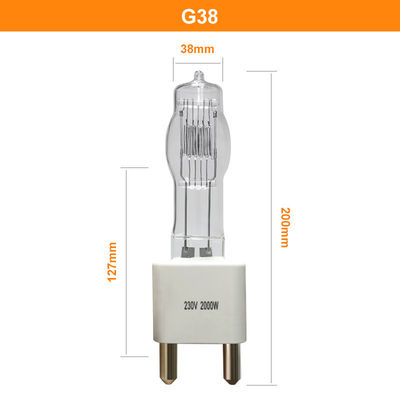 230v 2000w G38の水晶ハロゲン地球のタングステンの電球
