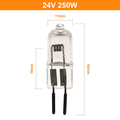 24v 150w 250Wの水晶ヨウ素 ランプの内腔の高い外科タングステン ハロゲン プロジェクター ランプ
