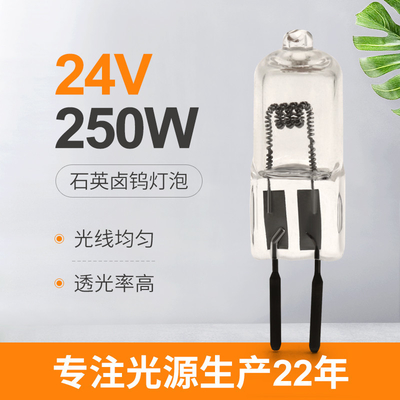 24v 150w 250Wの水晶ヨウ素 ランプの内腔の高い外科タングステン ハロゲン プロジェクター ランプ
