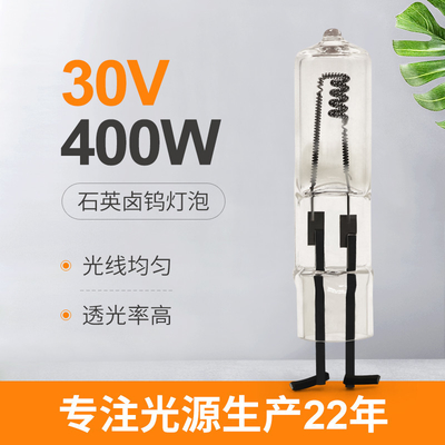 2 2 Pinハロゲン球根400W 30V 75mmの長さ
