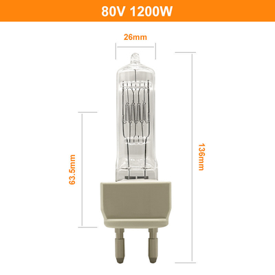 80V 1200Wハロゲン ランプの劇場TV AC反射器の水晶電球の取り替え