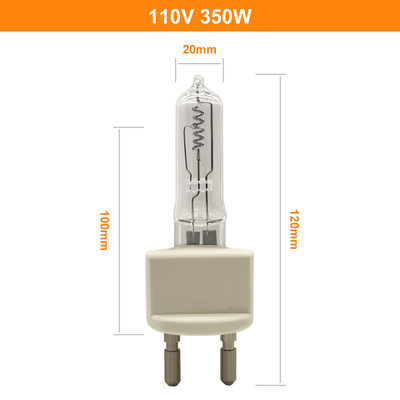 350W水晶ハロゲン球根110V G22の器械ランプ