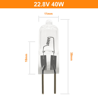 22.8V 40wハロゲン球根G6.35の水晶ヨウ素 ランプOSRAM 64291 XIRの取り替え
