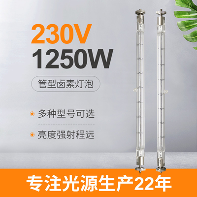 230V 1250Wの耐圧防爆水晶ハロゲンAdb Alnaco Hf1000のための赤外線ヒーター ランプ